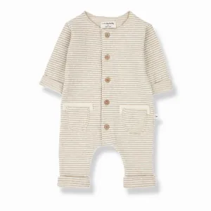 1   IN THE FAMILY ARCHER BEIGE ROMPER