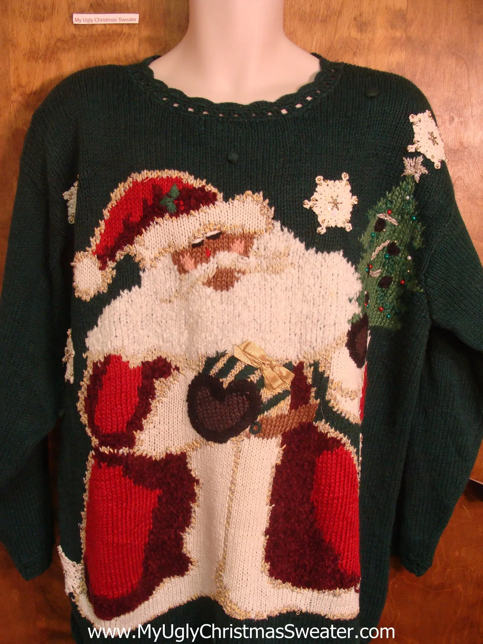 80s Jolly Santa Tacky Xmas Sweater
