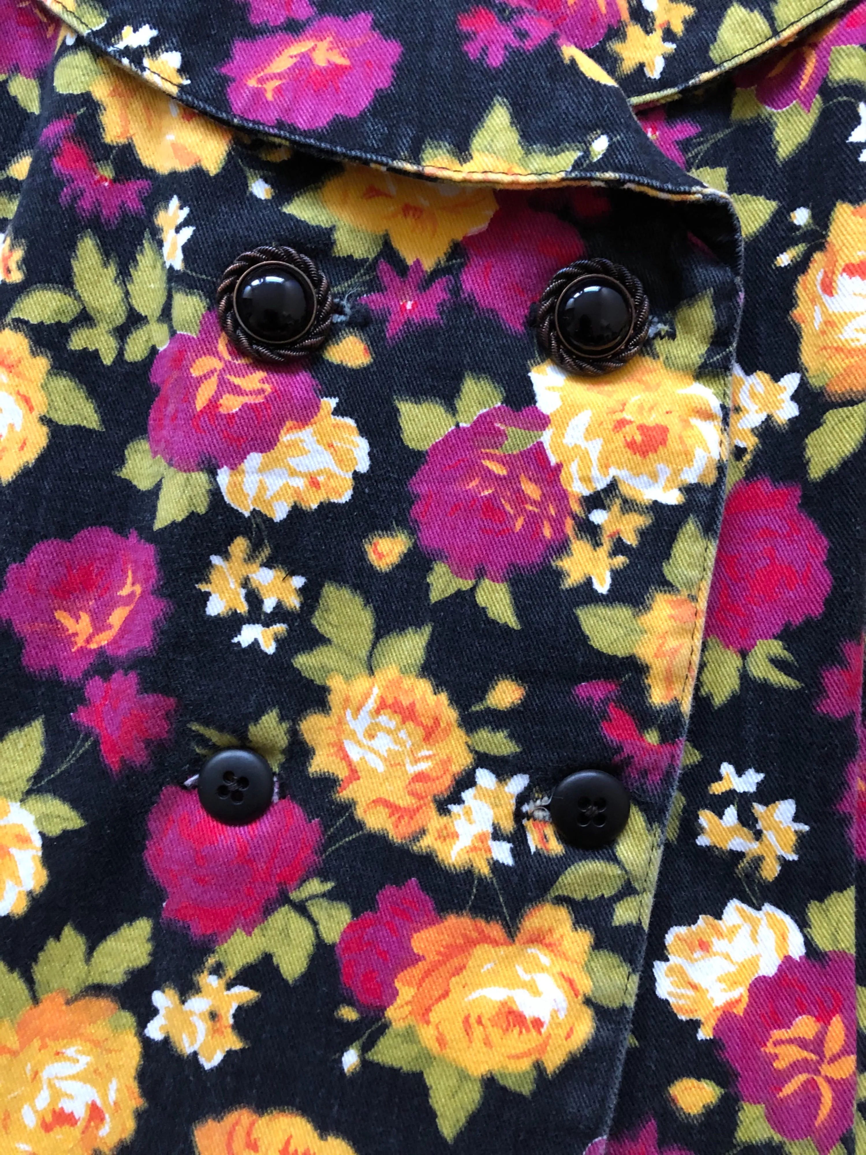 '80s/90's Grunge Floral Romper with Bloomer Shorts by The Original