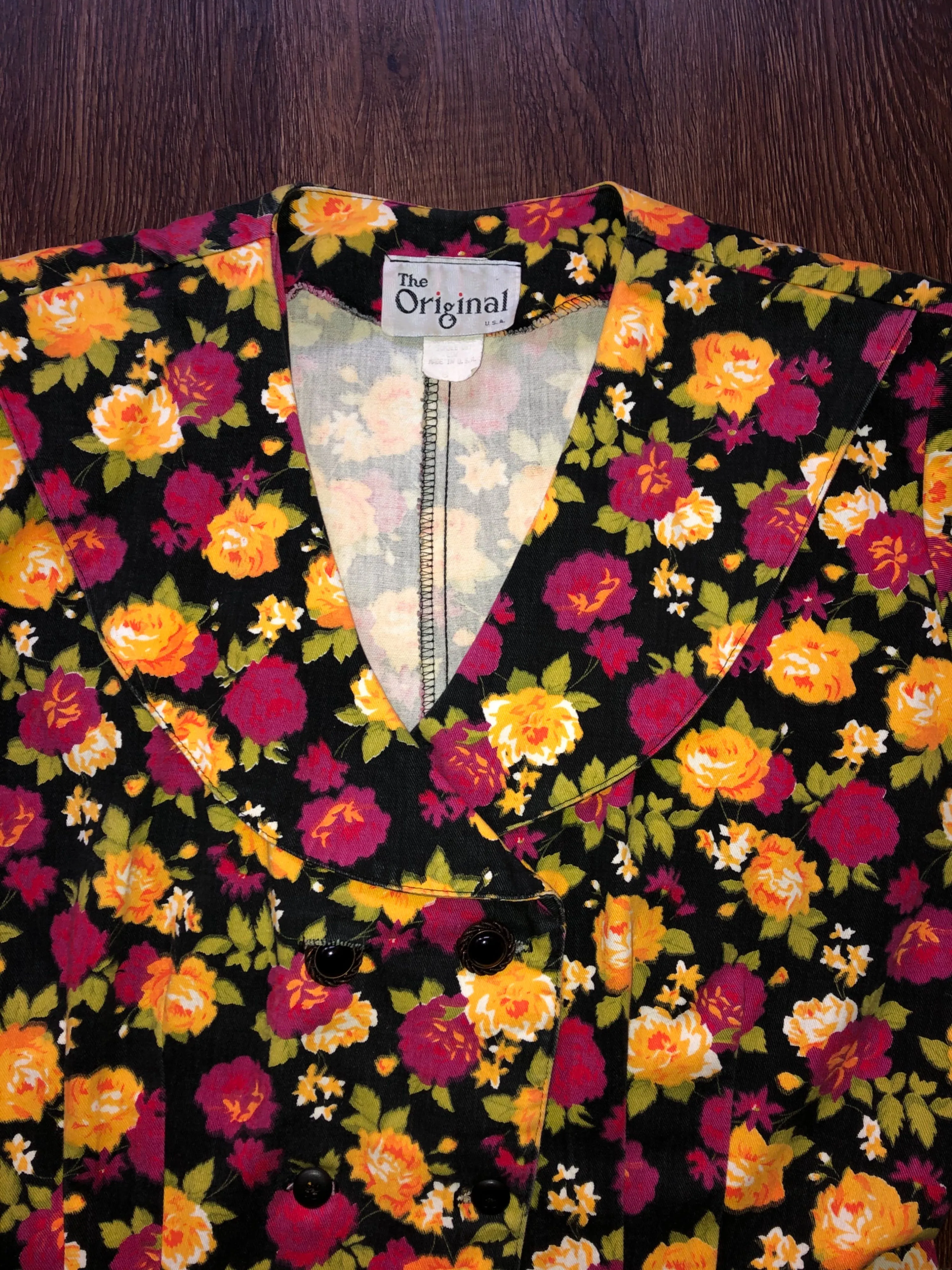 '80s/90's Grunge Floral Romper with Bloomer Shorts by The Original