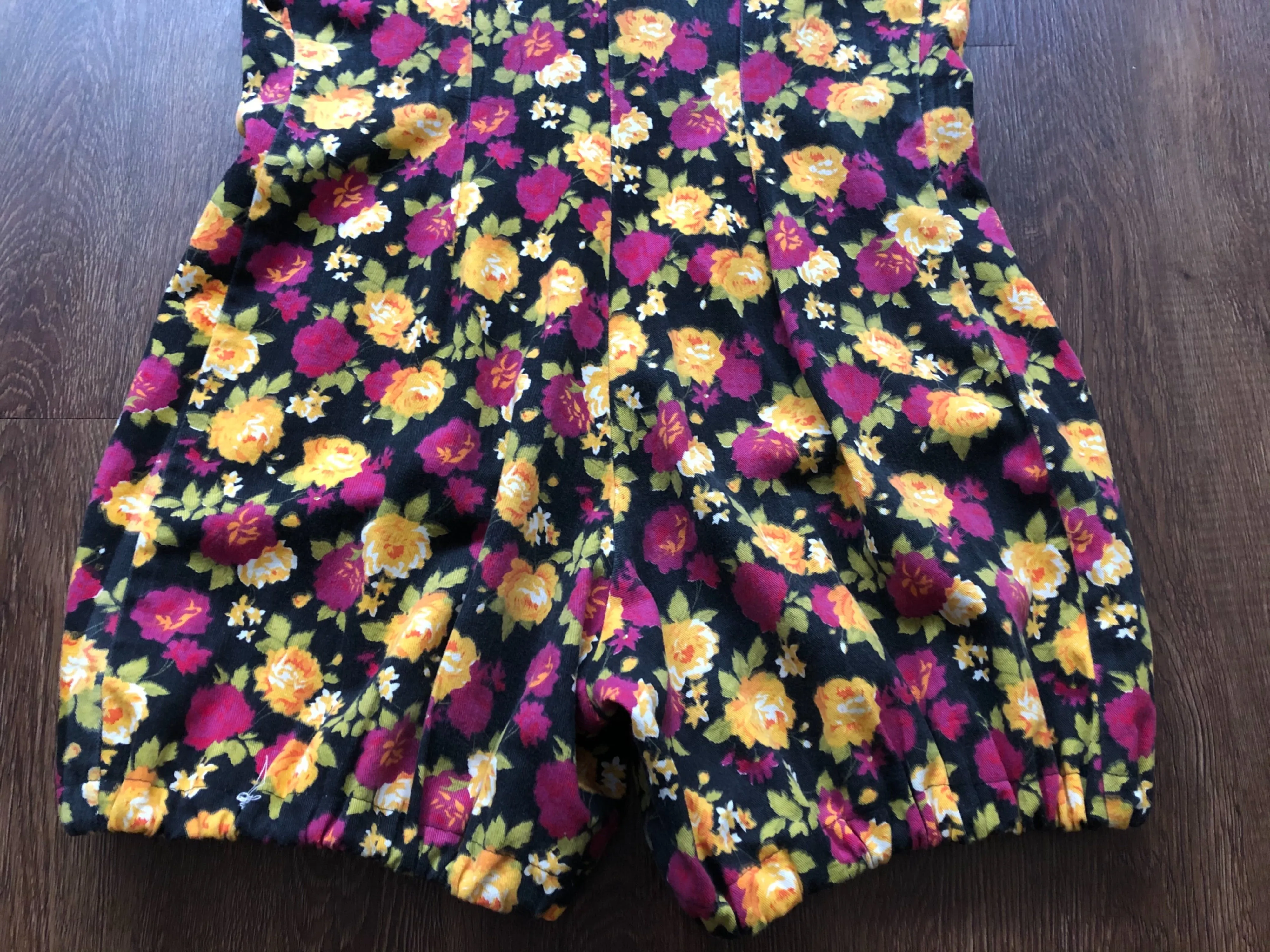 '80s/90's Grunge Floral Romper with Bloomer Shorts by The Original