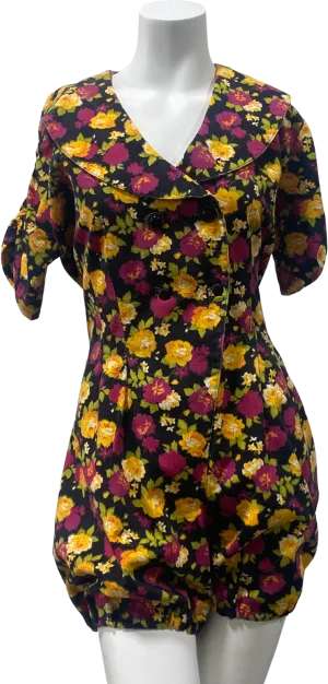 '80s/90's Grunge Floral Romper with Bloomer Shorts by The Original