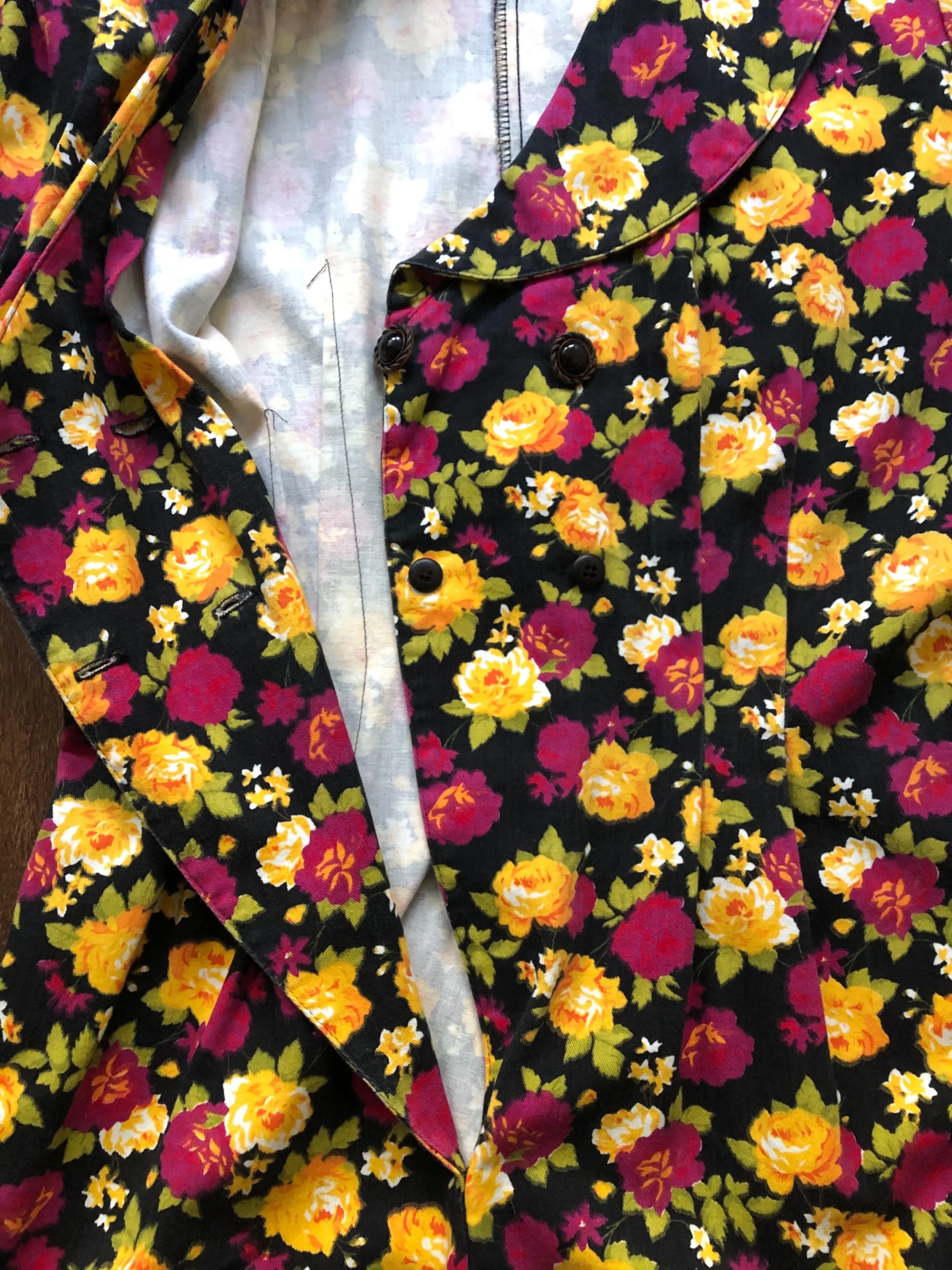 '80s/90's Grunge Floral Romper with Bloomer Shorts by The Original