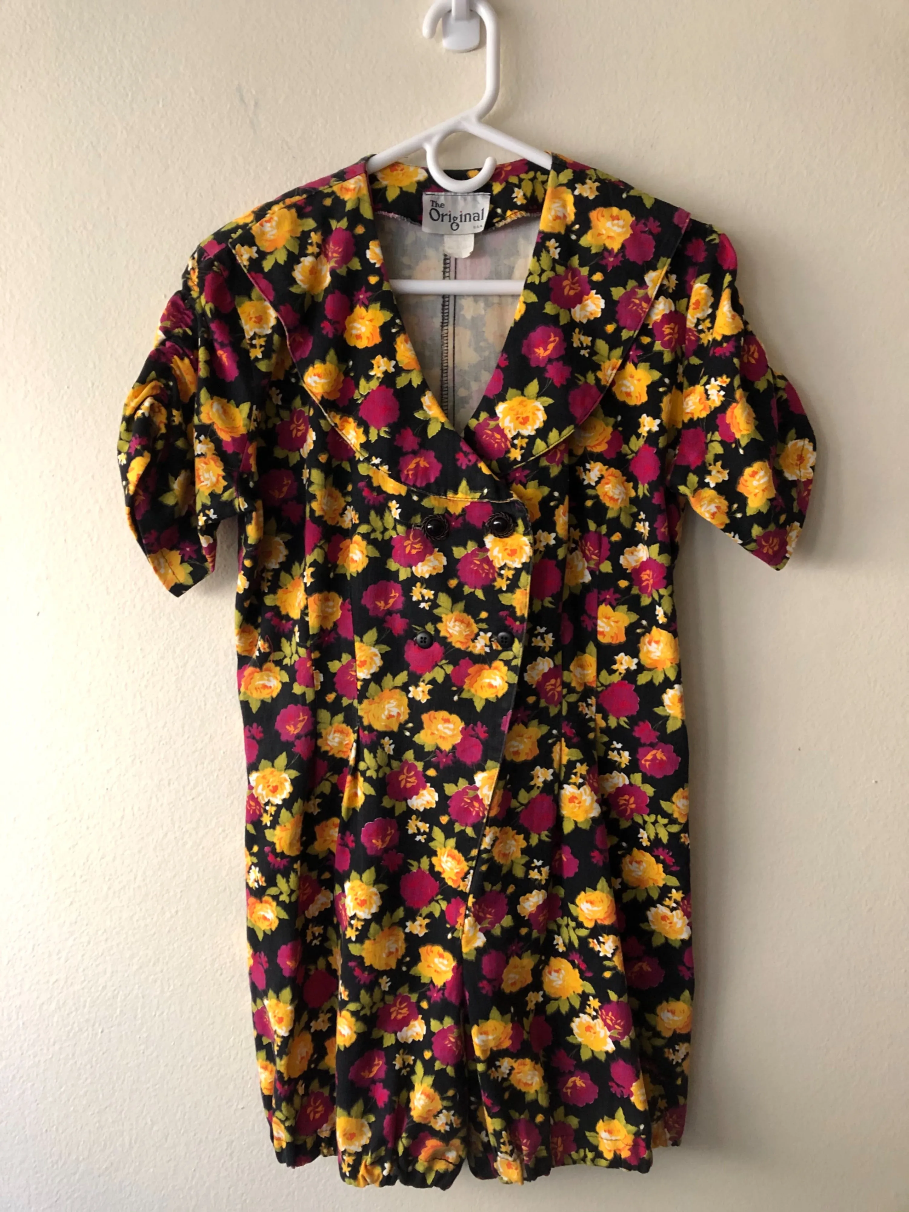 '80s/90's Grunge Floral Romper with Bloomer Shorts by The Original