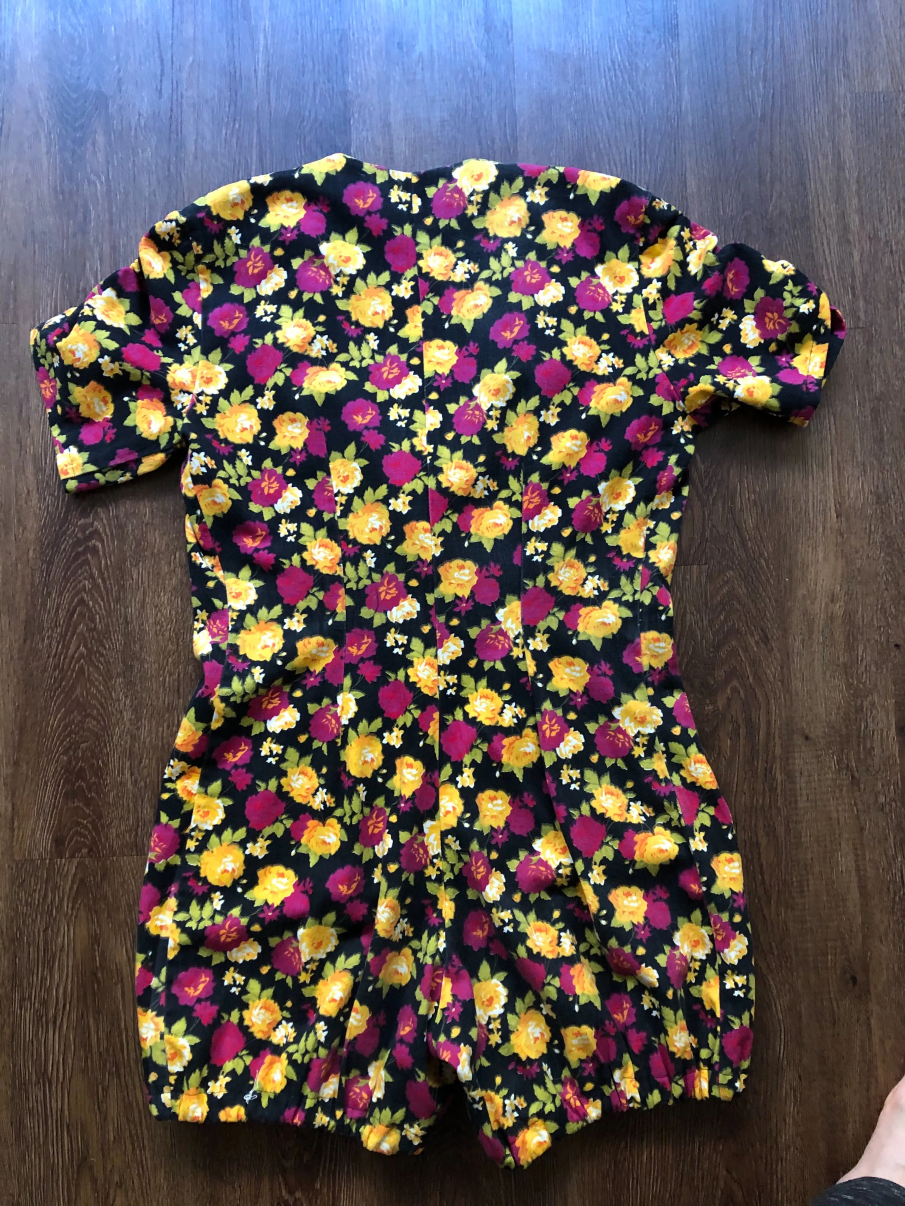 '80s/90's Grunge Floral Romper with Bloomer Shorts by The Original