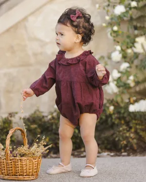 Adeline Romper - Fig *ONE LEFT - 18m*