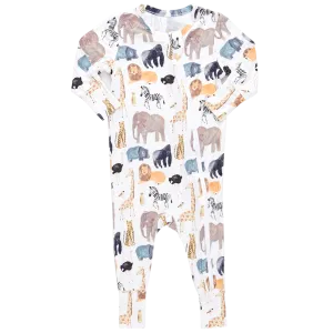 Baby Bamboo Romper - Animals of Africa