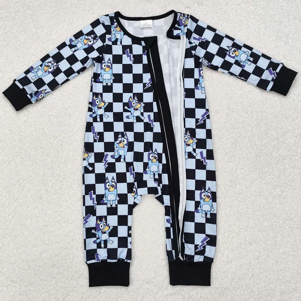 Baby Boys Rompers Kids Dogs Zip Rompers LR1910