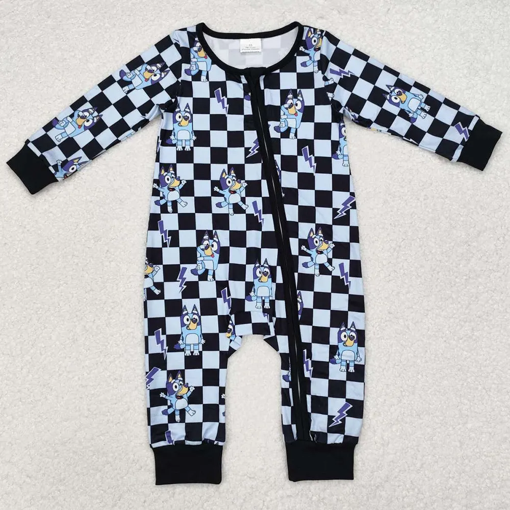 Baby Boys Rompers Kids Dogs Zip Rompers LR1910