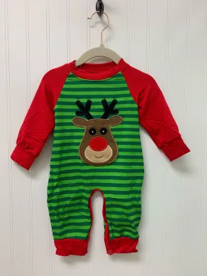 Baby Green Reindeer Romper