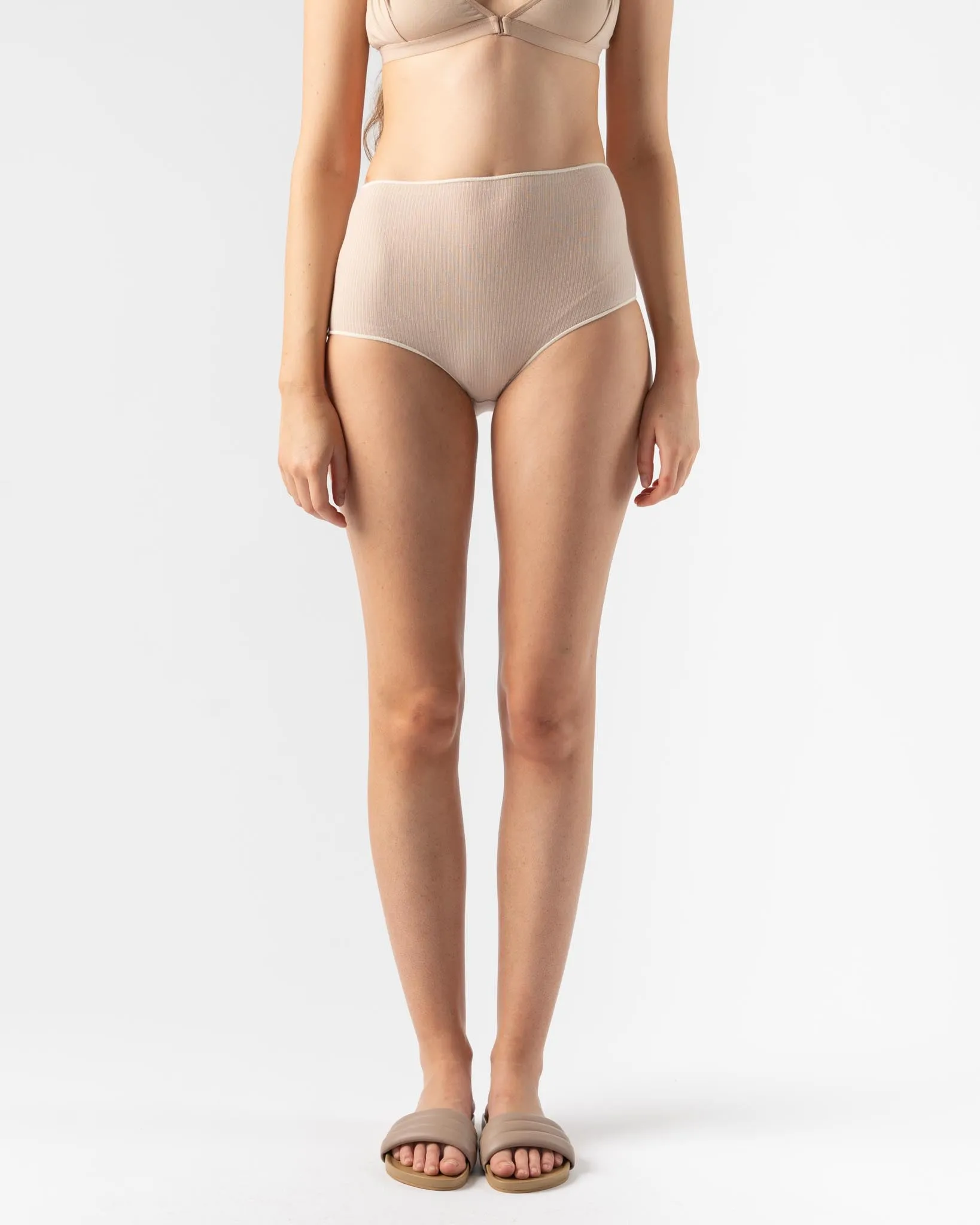 Baserange Highwaist Pam Pants in Laut Pink/Contrast
