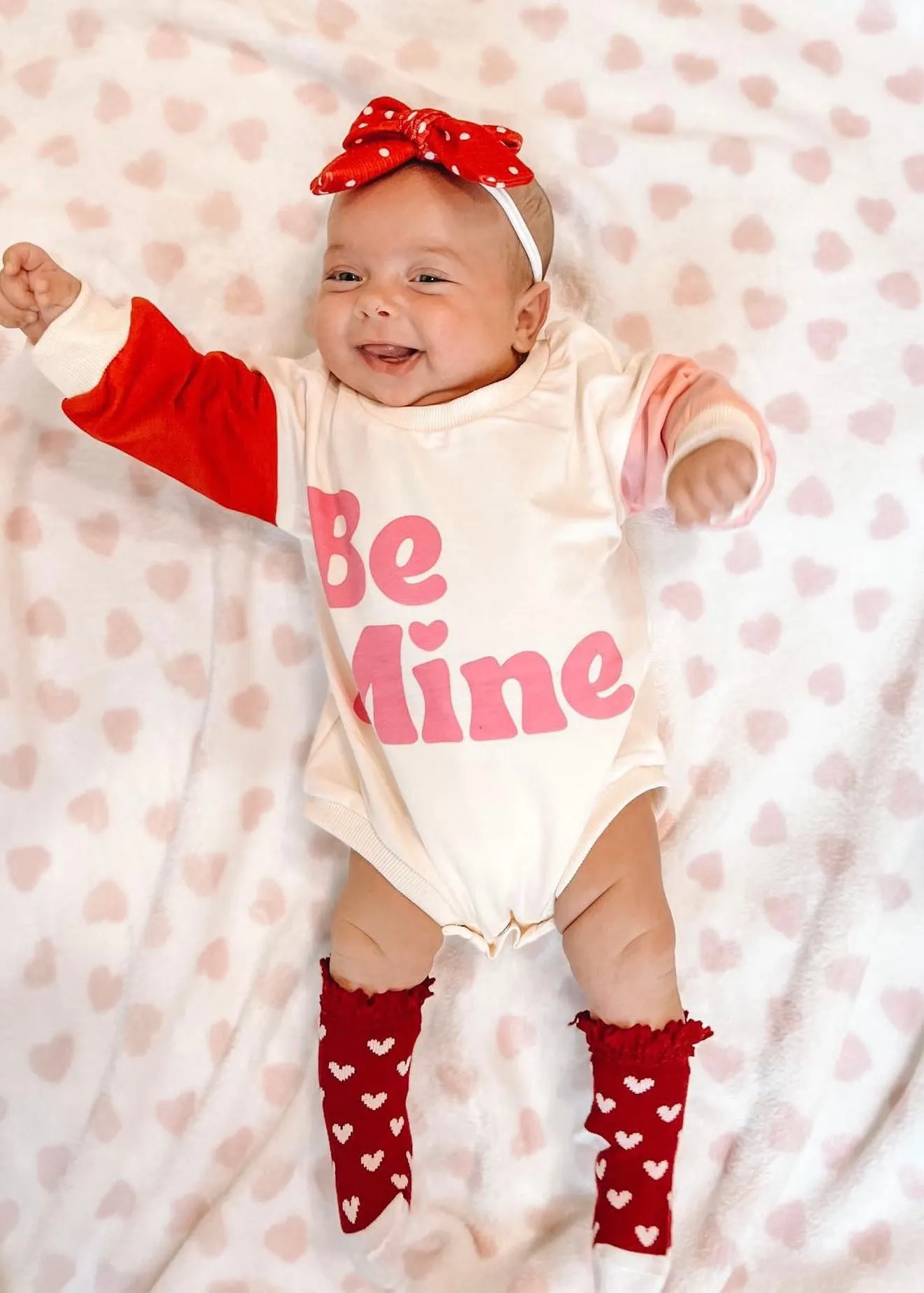 Be Mine sweatshirt romper