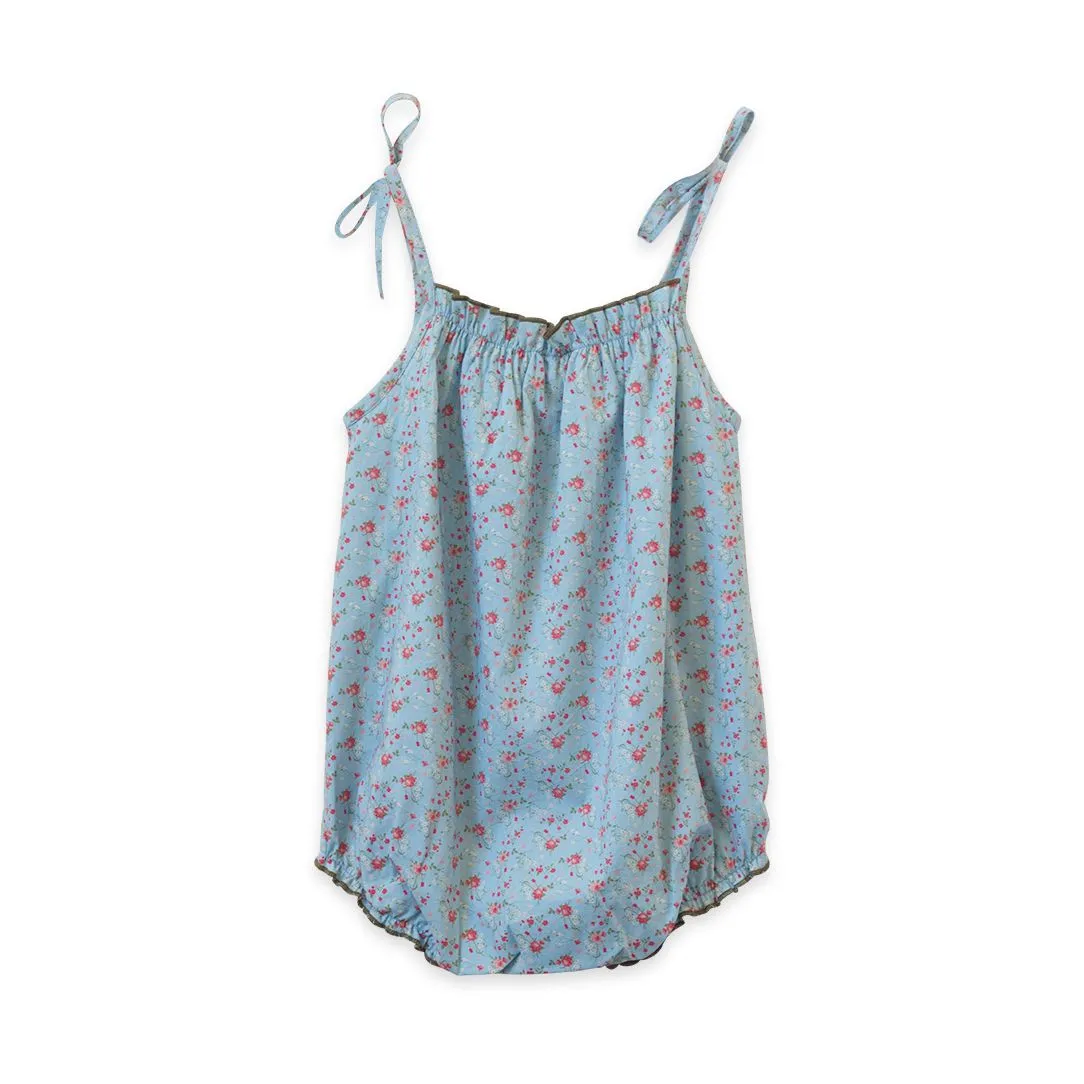 Beet World Strap Romper - Summer Posy