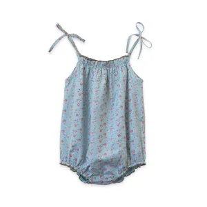 Beet World Strap Romper - Summer Posy