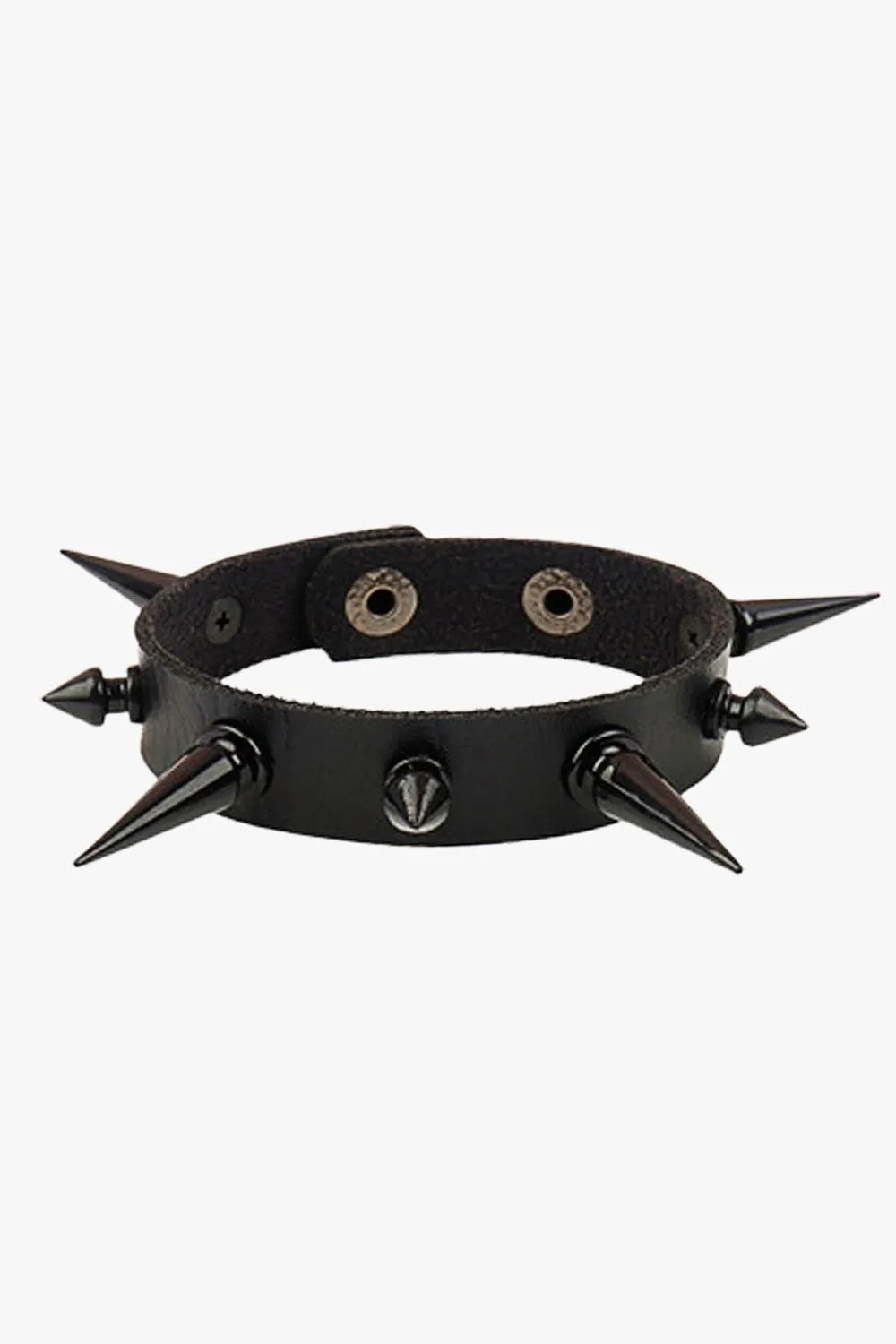 Big Spikes Black Horror Punk Bracelet
