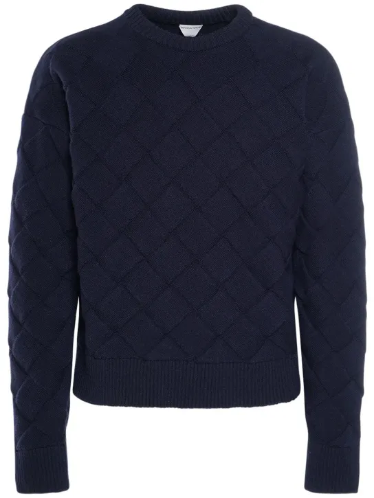Bottega Veneta   3D Intreccio crewneck wool sweater 
