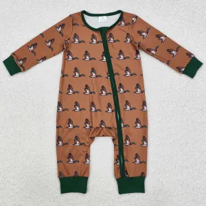 Boutique Infant Baby Boys Rompers Long Sleeve Zip Romper Onesie LR2154