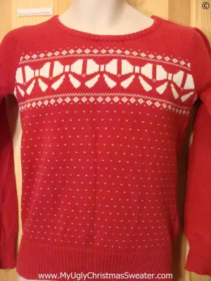 Cheap Child Size Red Tacky Christmas Sweater