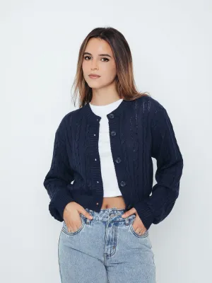 Chompa para Mujer DVK SWEATER FAWN CABLE STITCH SWEATER AZL