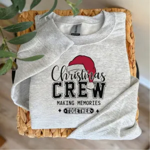 Christmas Crew Sweater - Festive & Cozy Custom Graphic Sweatshirt For Holidays
