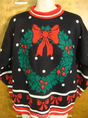 Christmas Wreath Tacky Xmas Sweater