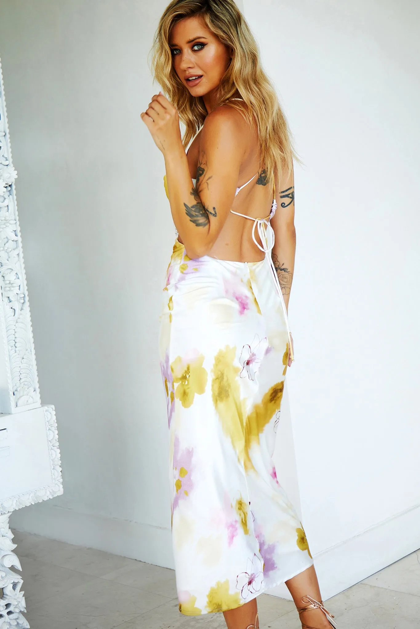 Cloud Nine Midi Dress - Pink
