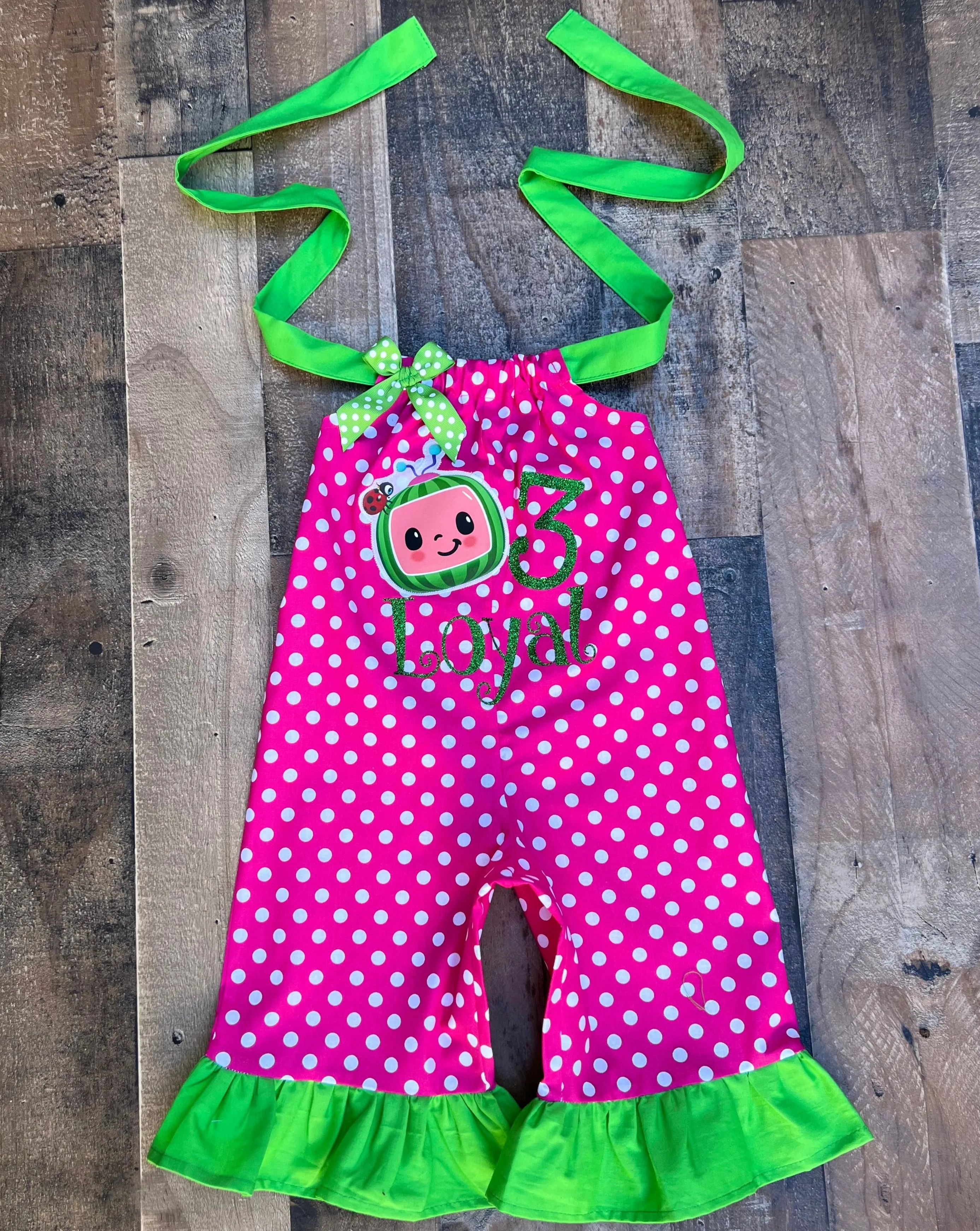 Cocomelon Birthday Girl Romper Outfit