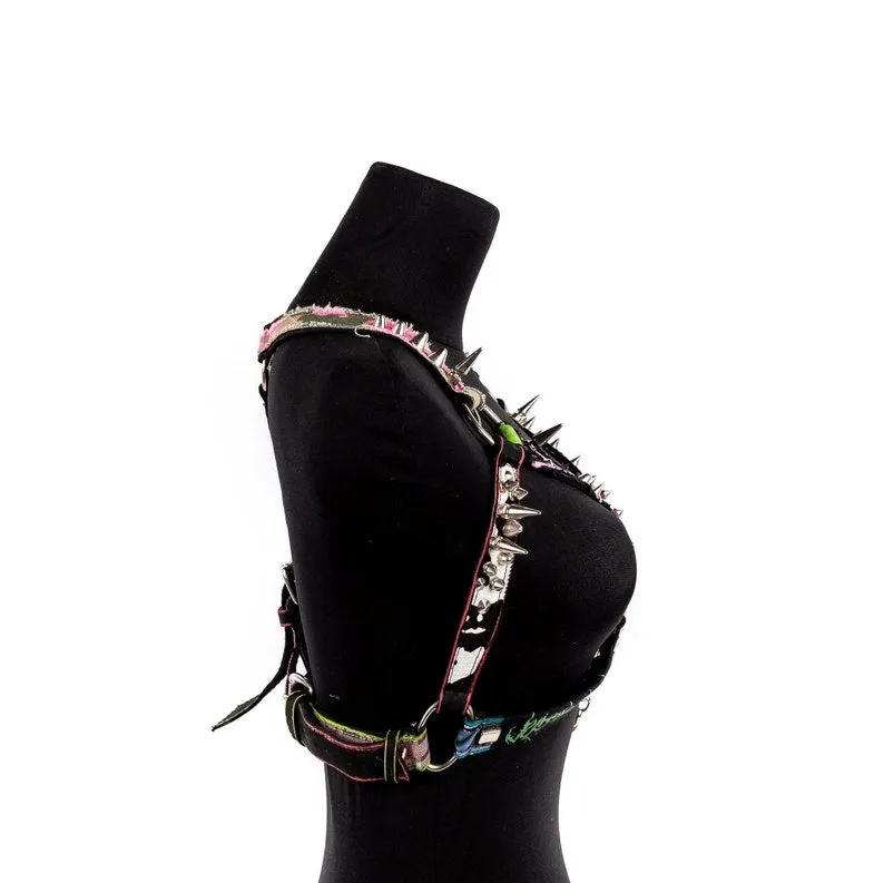 Colorful Punk Cage Harness