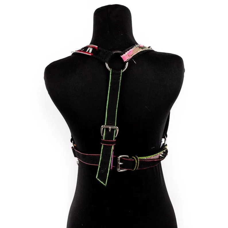 Colorful Punk Cage Harness