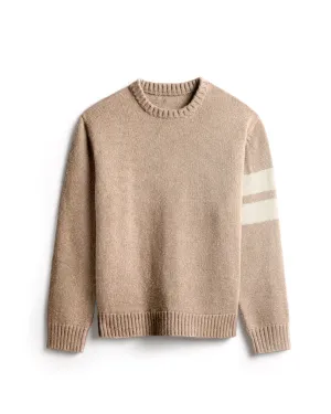 Comp Stripe Sweater - Oatmeal