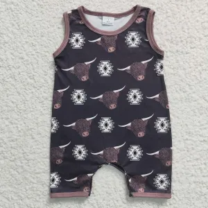 cow printed baby boys romper SR0284