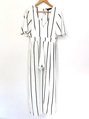 Crystal Doll Striped Maxi Romper- Size 3