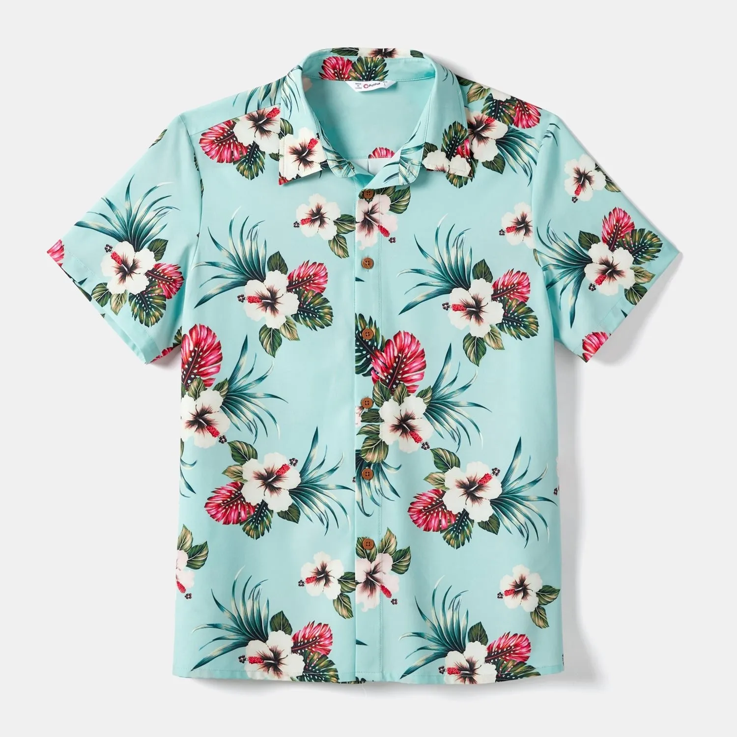 Family Matching Allover Floral Print Cami Dresses and Short-sleeve Shirts/Tops Sets