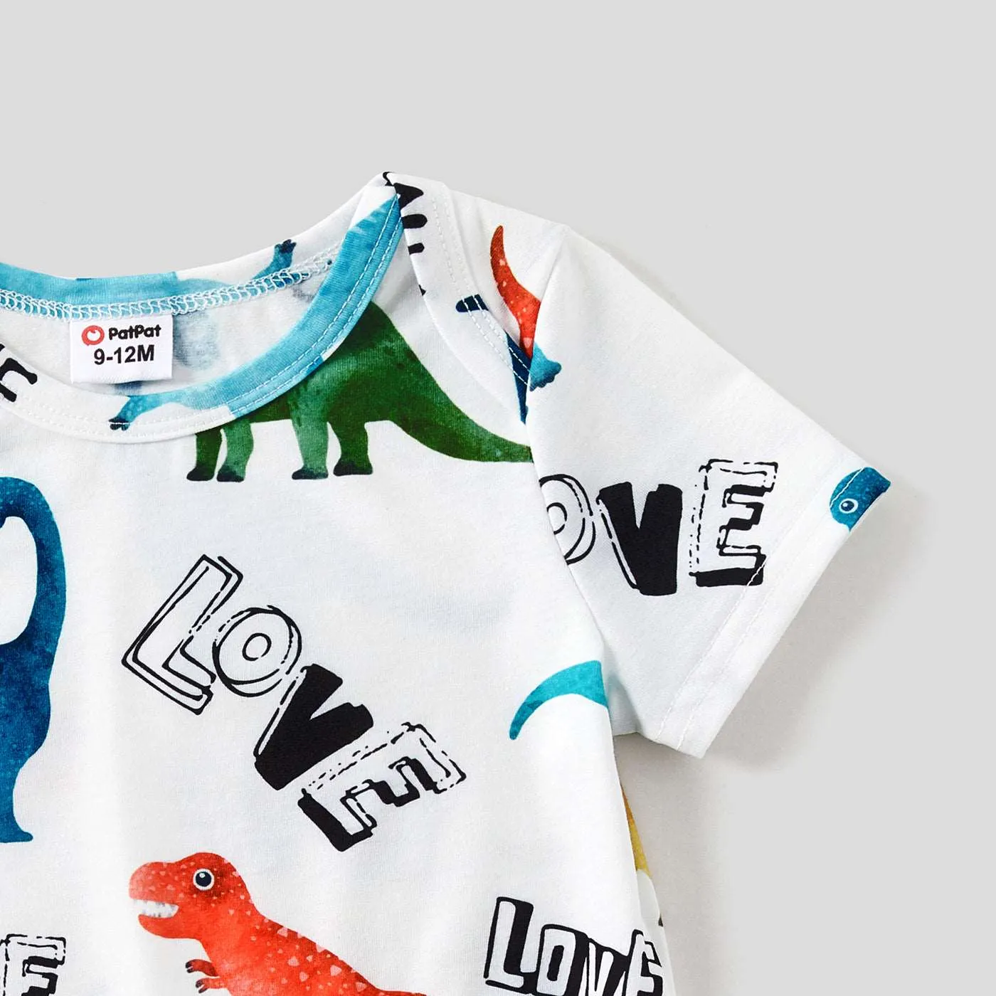 Family Matching Outfits Dinosaur Printed Bodycon and T-shirts with Pocket