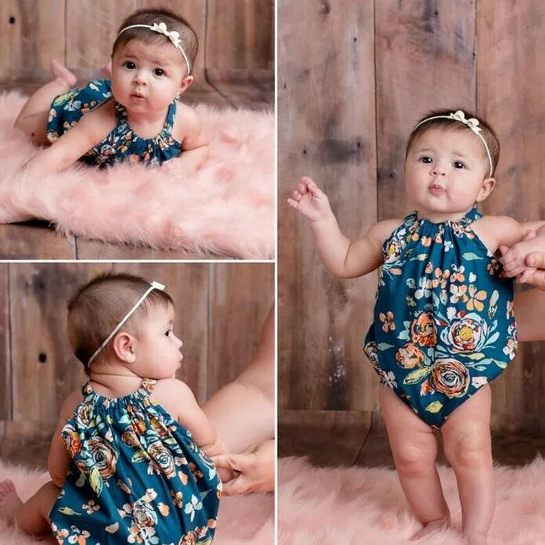 Flamingo Baby Bubble Romper