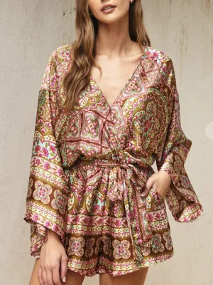 Follow The Sun Kimono Romper