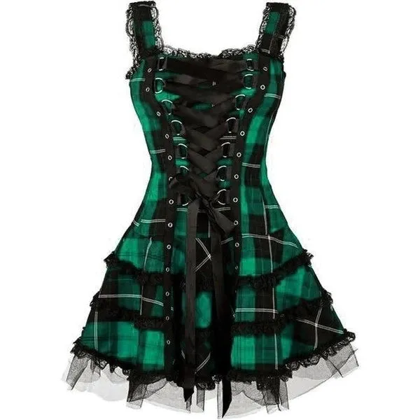 Gothic Dress with Xandrez Bandage Pattern