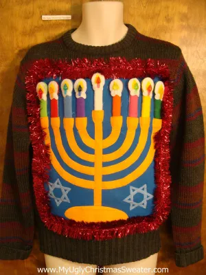Hanukkah Sweater Pullover with Garland