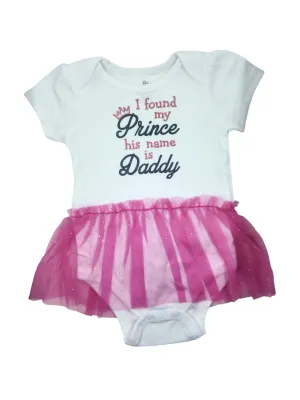 I Found My Prince    His Name Is Daddy Short Sleeve Romper