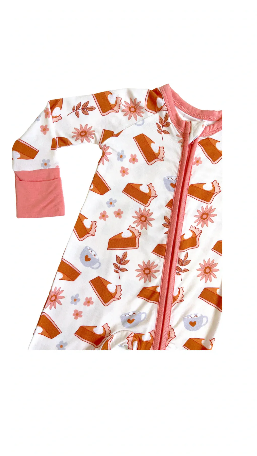 In My Jammers Pumpkin Pie Zipper Romper
