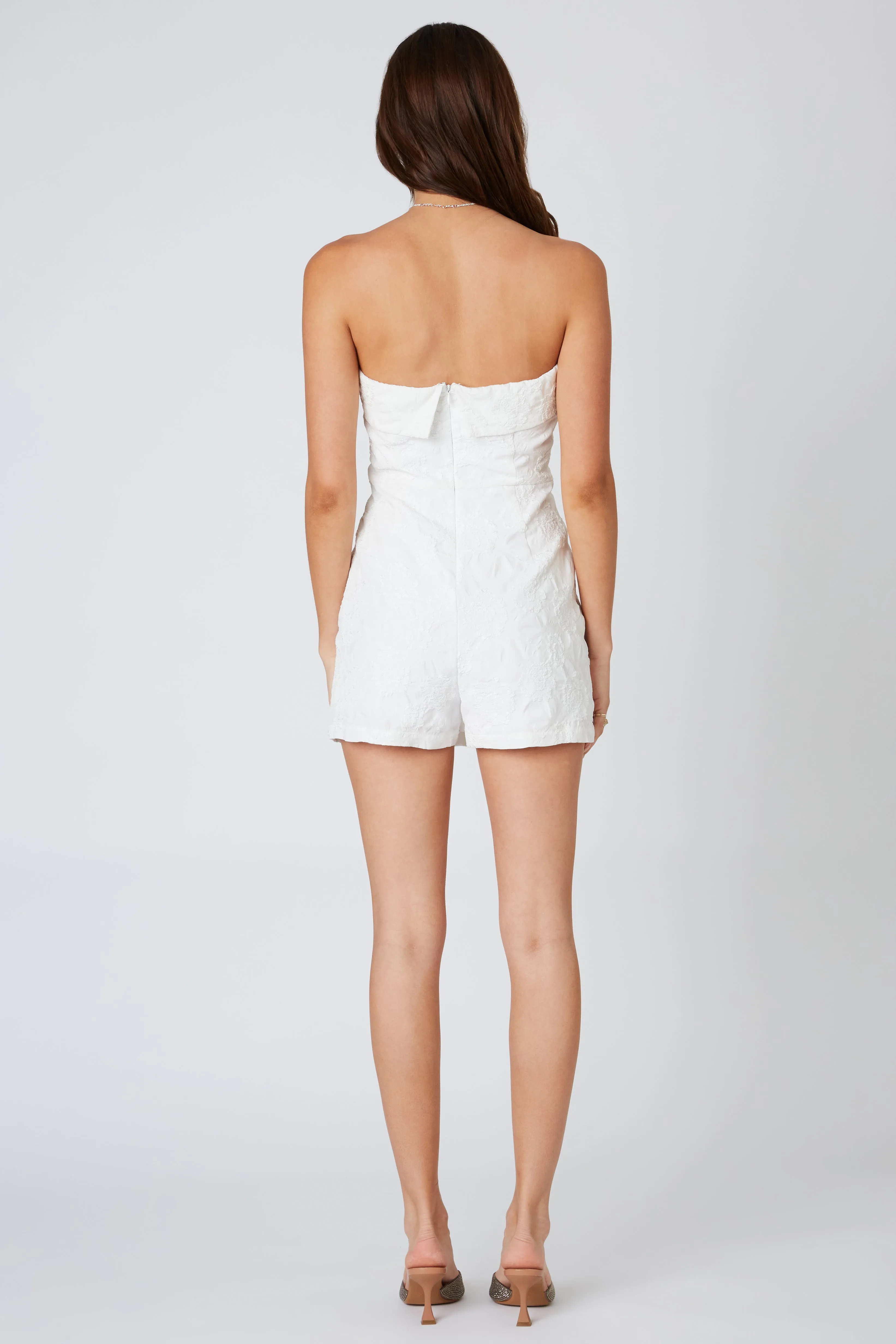 Jacquard Floral Romper