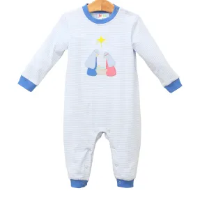 Jellybean - Blue Nativity Romper