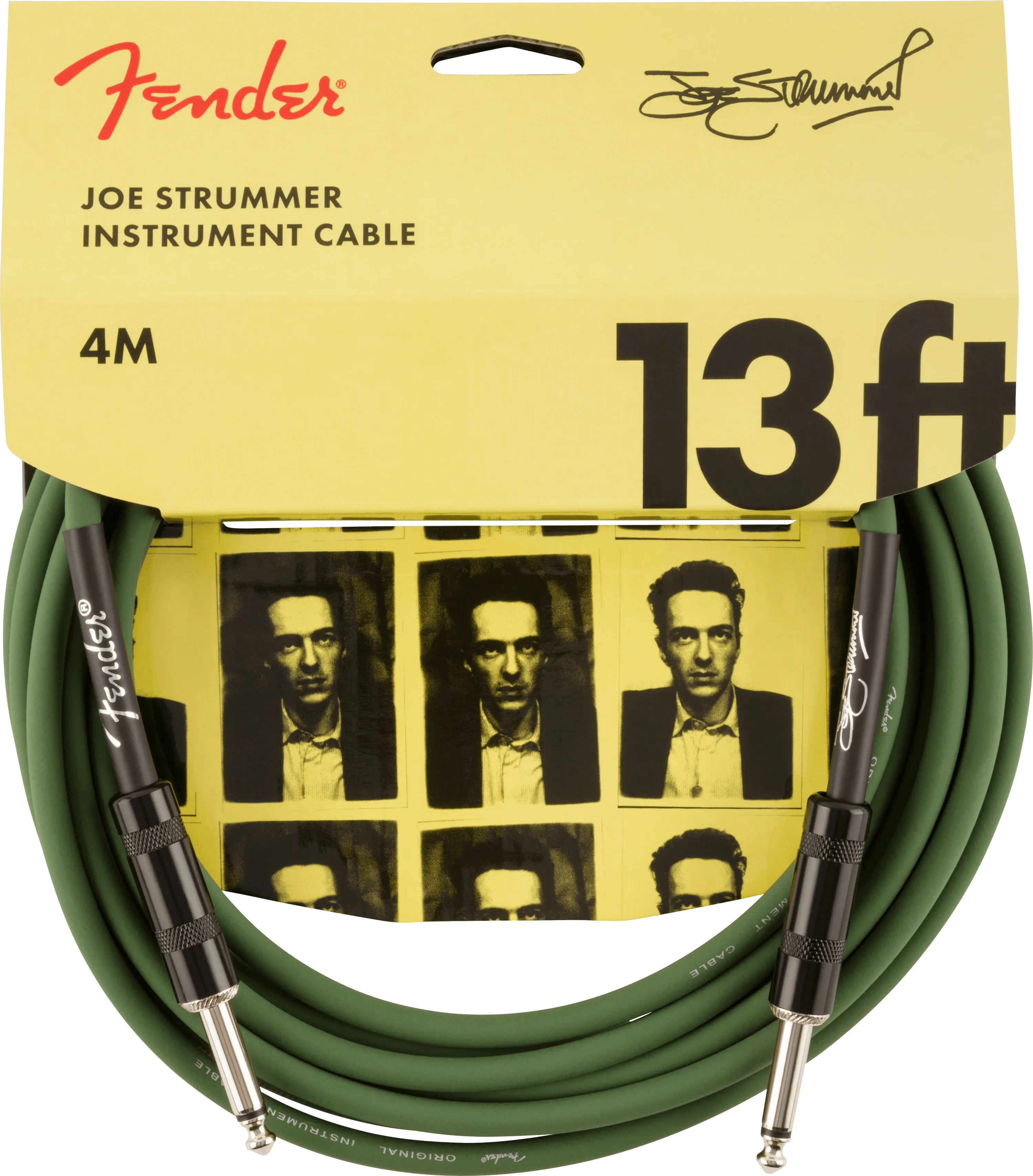 Joe Strummer Pro 13' Instrument Cable, Drab Green