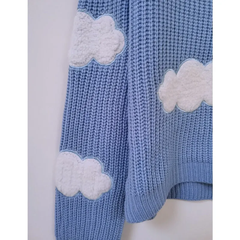 Kawaii Cloud Sweater - Stay Warm, Stay Cute, Stay Cloudy ☁️