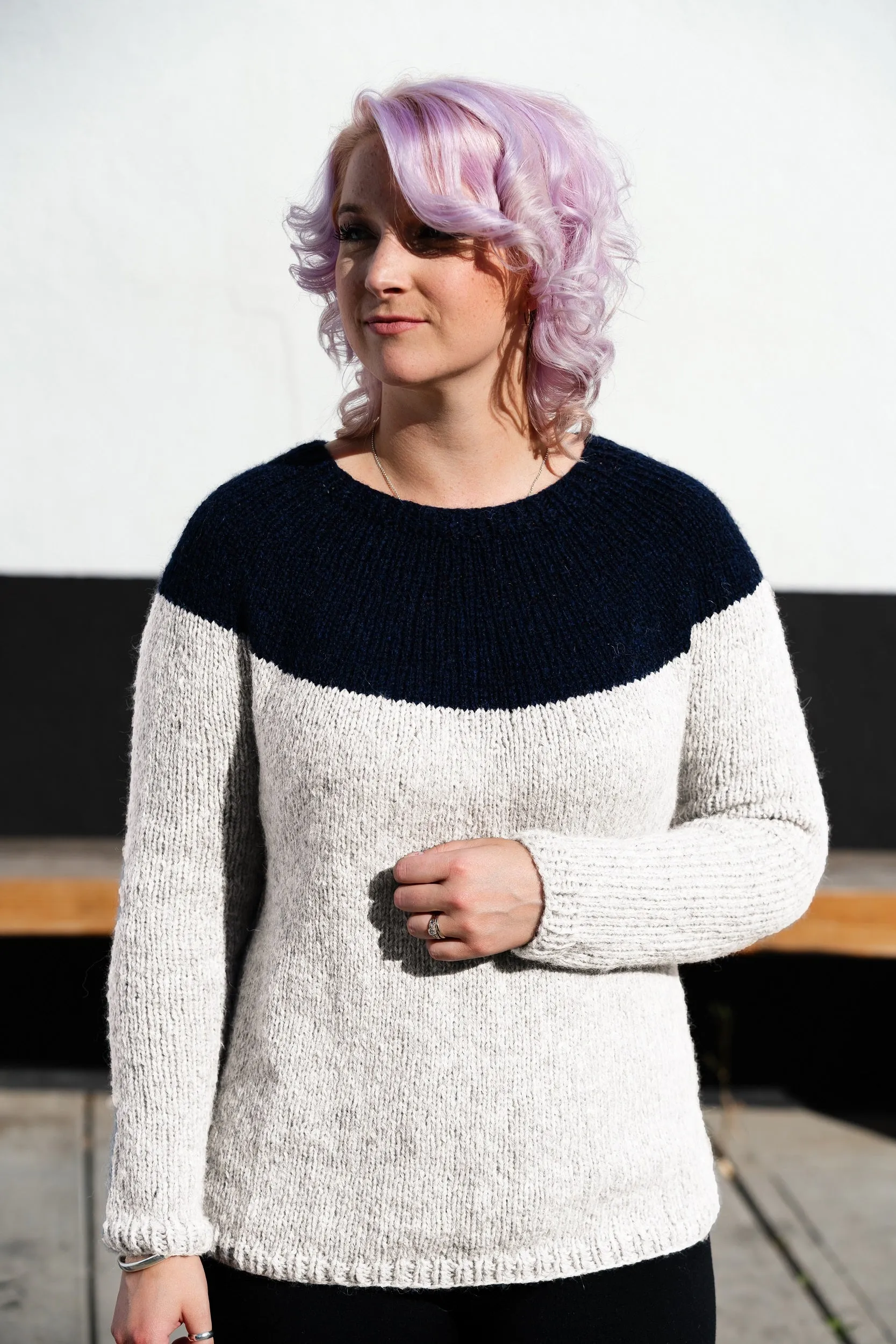 Knit Kit - Basic Colorblock Yoke