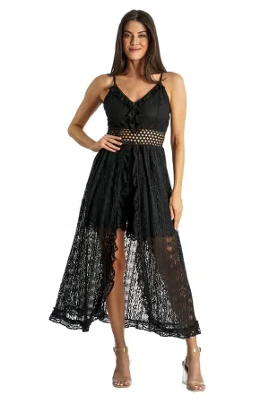 Lace Romper Dress with Shorts