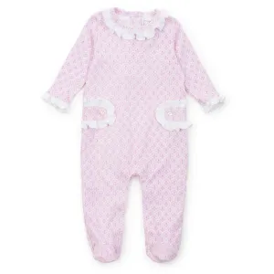 Lila and Hayes Scalloped in Pink Lucy Romper