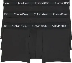 Low-rise cotton stretch briefs, 3 pcs. Calvin Klein Underwear, black