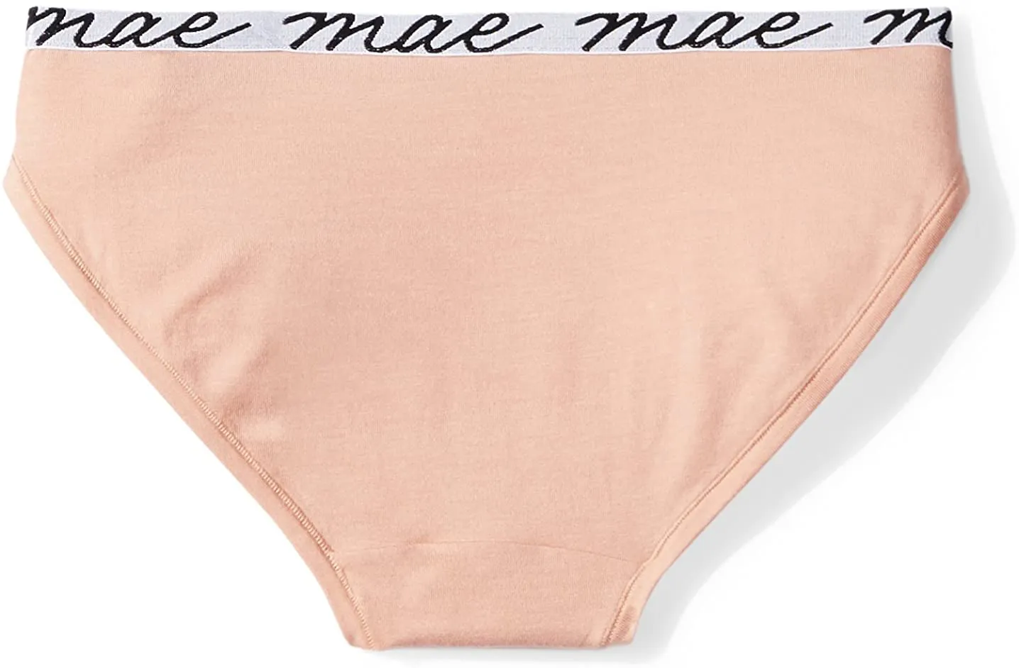 Mae Women's Shine Logo Elastic Modal Bikini Underwear, 3 Pack