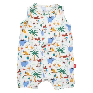 Magnetic Me Party Safari Modal Magnetic Tank Romper 3179